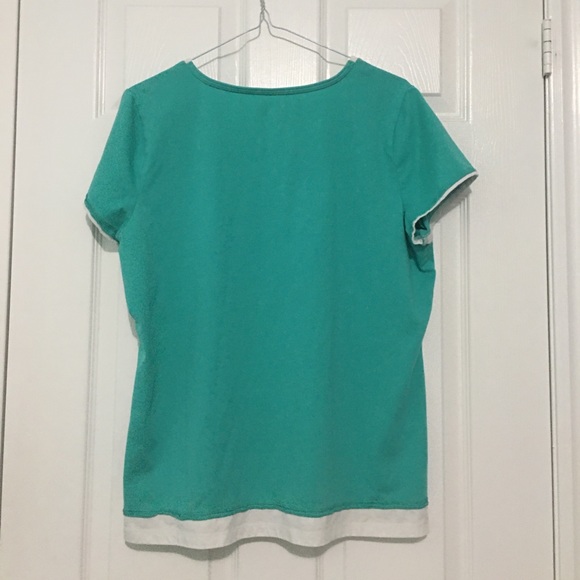 cute teal sea green graphic t shirt - Picture 2 of 2